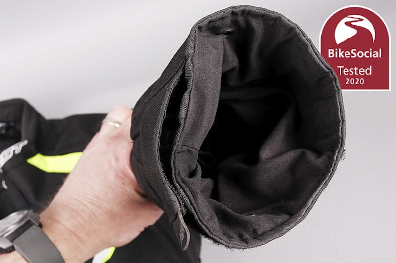If you’re riding your bike on a budget and looking for a waterproof, CE-approved textile jacket, the RST Axis could be the best option. Full review…