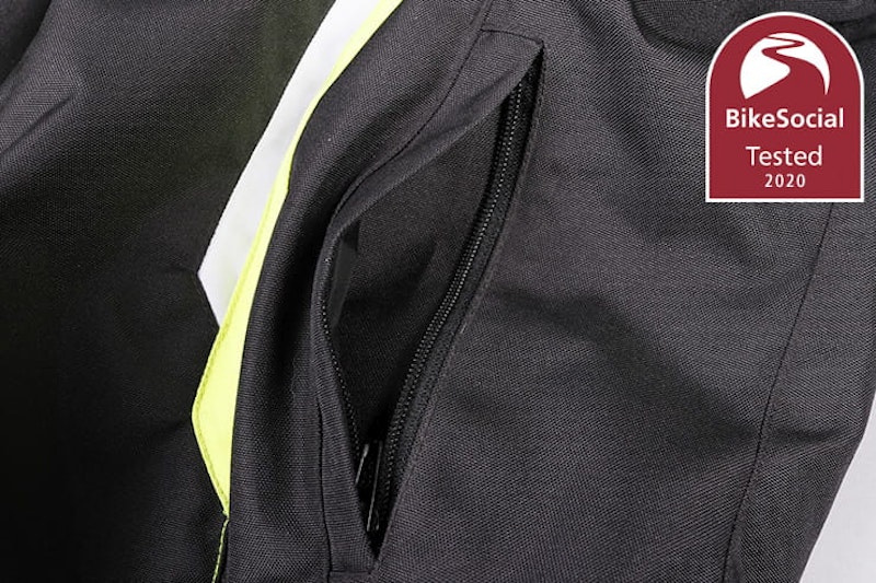 If you’re riding your bike on a budget and looking for a waterproof, CE-approved textile jacket, the RST Axis could be the best option. Full review…