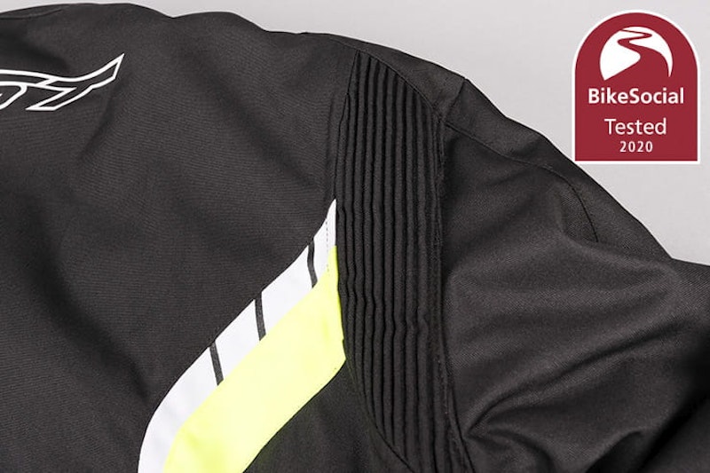 If you’re riding your bike on a budget and looking for a waterproof, CE-approved textile jacket, the RST Axis could be the best option. Full review…