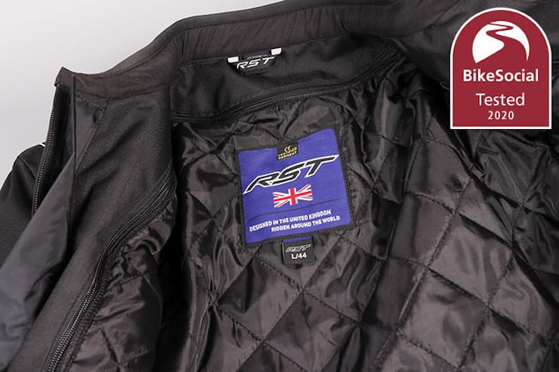 If you’re riding your bike on a budget and looking for a waterproof, CE-approved textile jacket, the RST Axis could be the best option. Full review…