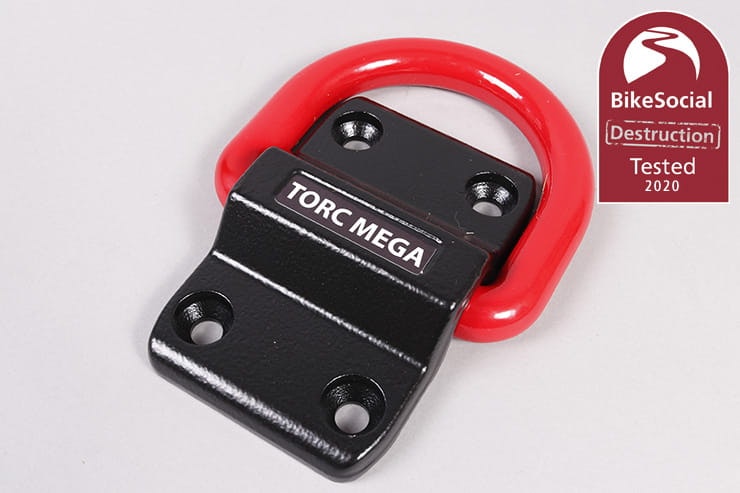The best motorcycle chain and lock is no use if you don’t have the best ground anchor – full destruction test review of the Pragmasis Torc Maxi and Mega