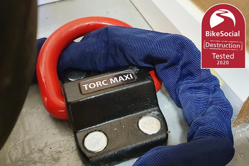 The best motorcycle chain and lock is no use if you don’t have the best ground anchor – full destruction test review of the Pragmasis Torc Maxi and Mega