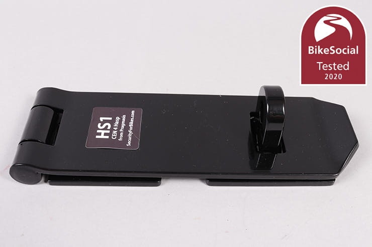 With sheds now under the garage clause at Bennetts motorcycle insurance, the Pragmasis HS1 heavy duty hasp and staple is a valuable addition for security