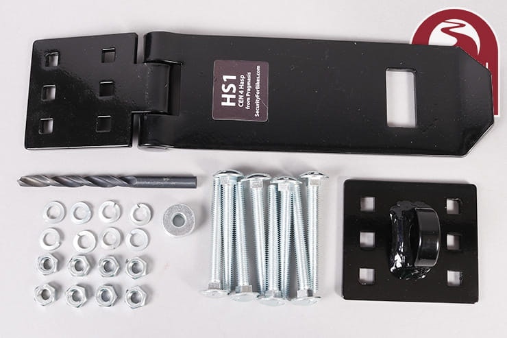 With sheds now under the garage clause at Bennetts motorcycle insurance, the Pragmasis HS1 heavy duty hasp and staple is a valuable addition for security