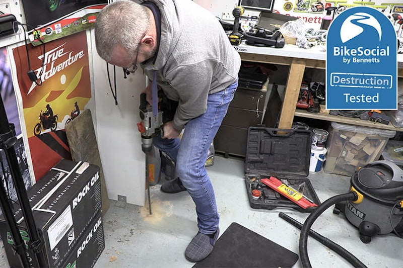 Hiplok AX1000 review angle-grinder ground anchor_33
