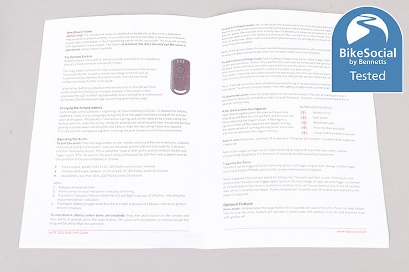 Datatool Evo alarm review_07