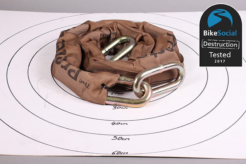 Tested Pragmasis Protector 16mm chain with RoundLock RL21 padlock BikeSocial review