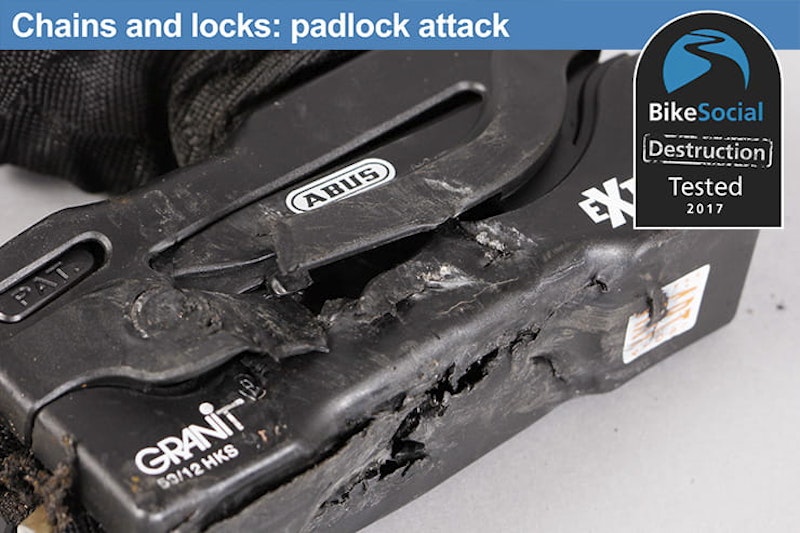 Granit Extreme 59 after a padlock attack