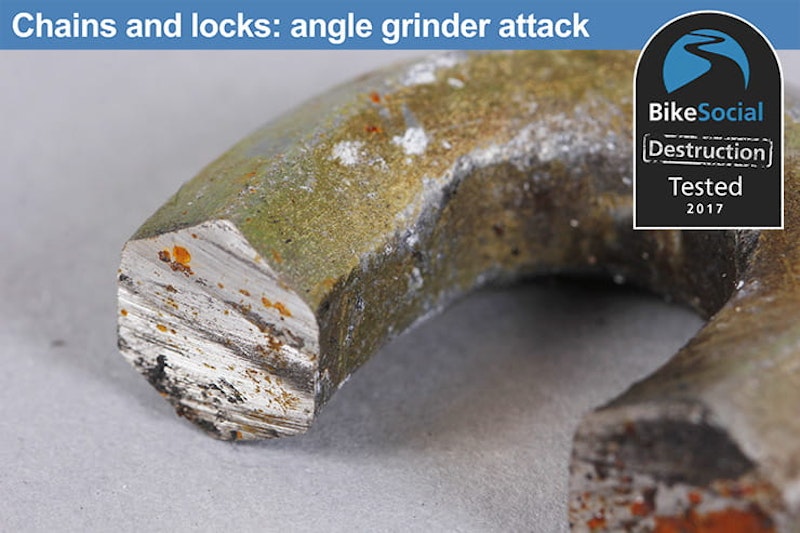Granit Extreme 59 after an angle grinder attack