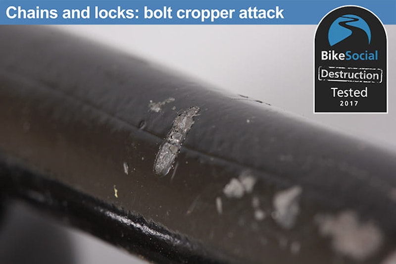 Almax Immobiliser Series III and Squire SS65CS after a bolt cropper