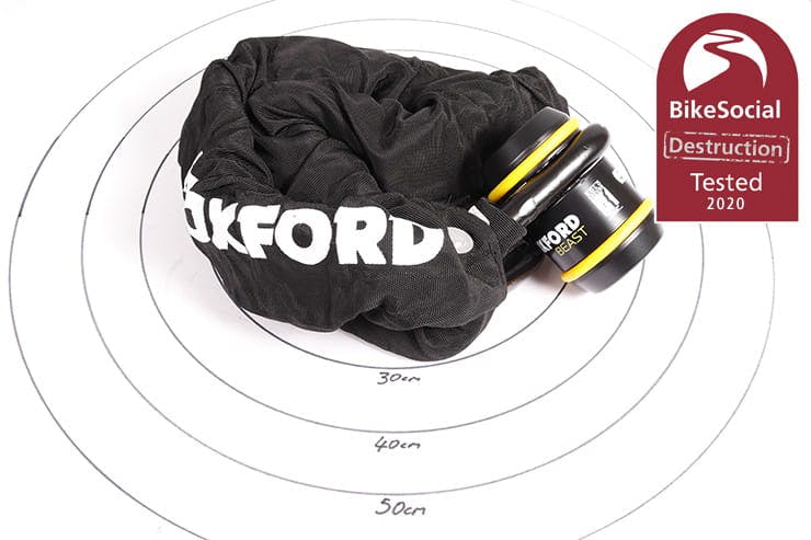 Tested Oxford Beast 22mm chain and lock review