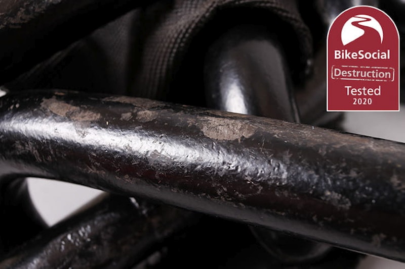 Full destruction review of the new Oxford Beast 22mm motorcycle chain and lock. Just how good is this competitively-priced security?