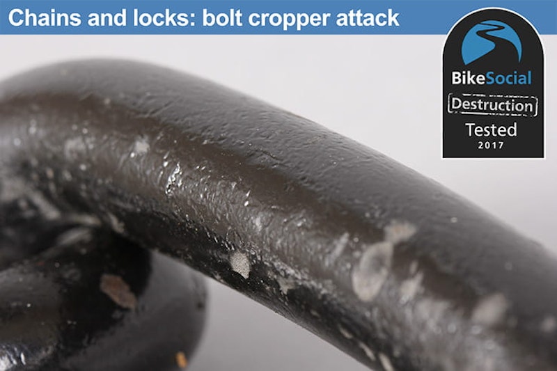 Almax Immobiliser Series V and Squire SS80CS after a bolt cropper attack