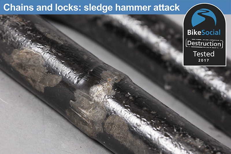 Almax Immobiliser Series V and Squire SS80CS after a sledge hammer attack