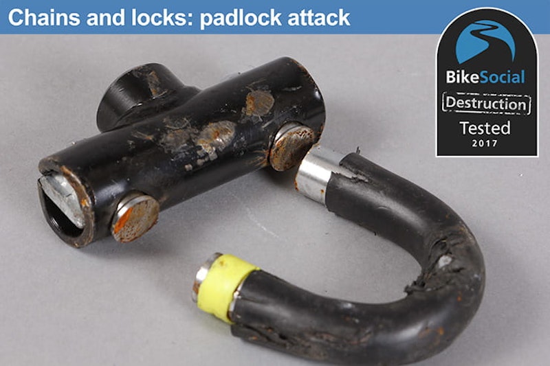 Oxford Nemesis chain and lock after a padlock attack
