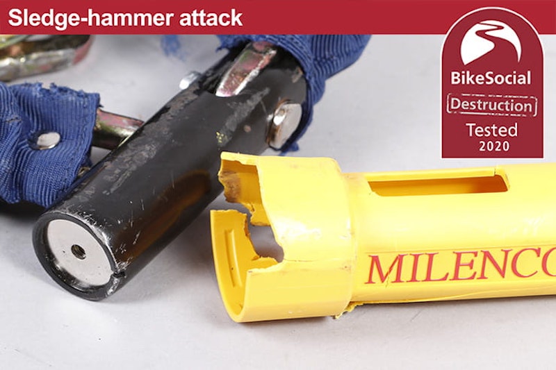 Full destruction test review of the Milenco Coleraine 12mm chain lock – is this portable, tough security option worth buying?