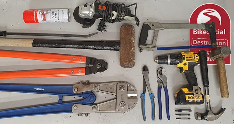 Full destruction reviews of the best motorcycle chains, locks, disc-locks and security to keep your bike safe from theft whether at home or out and about