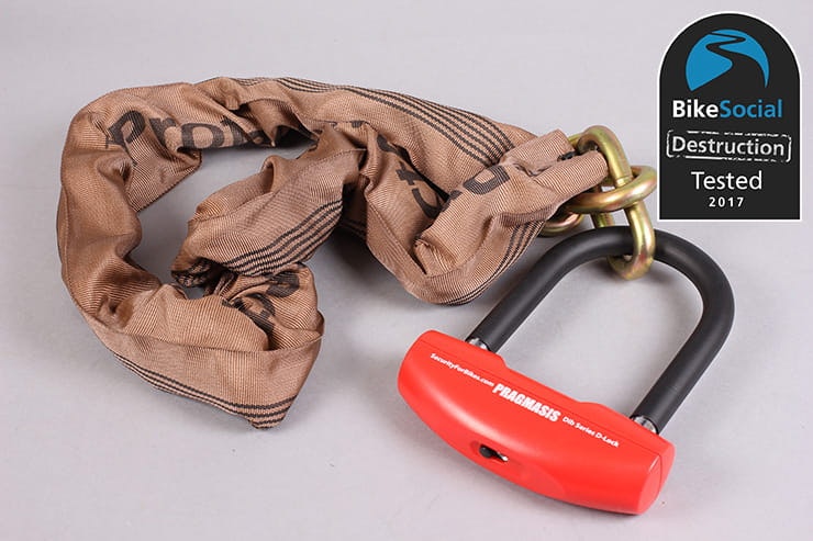 Pragmasis Protector 13mm chain with DIB-130 U-lock BikeSocial review