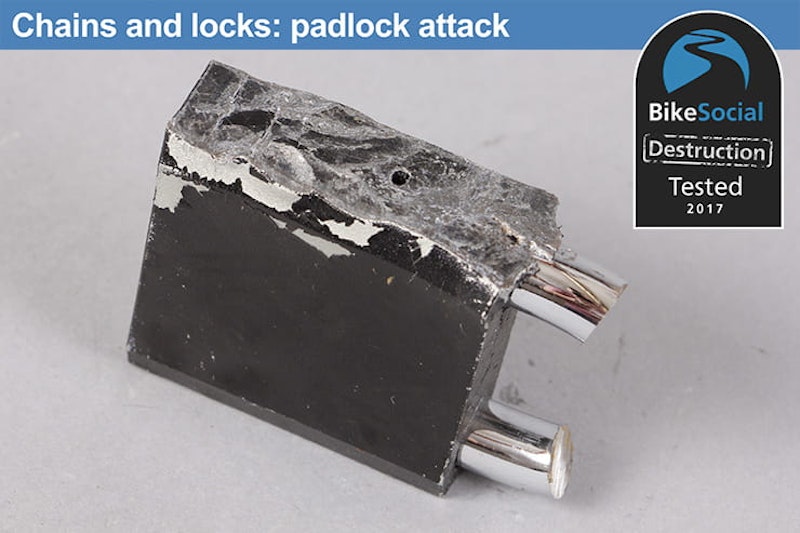 Pewag VKK 10x35 and Mul-T-Lock NE14L padlock after a padlock attack