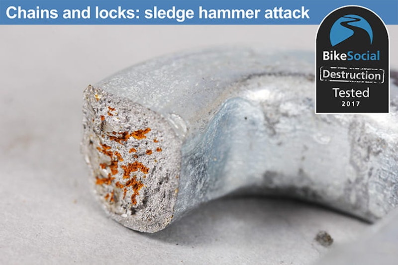 Tested: Squire Immense with SS50CS padlock review after a sledge hammer attack