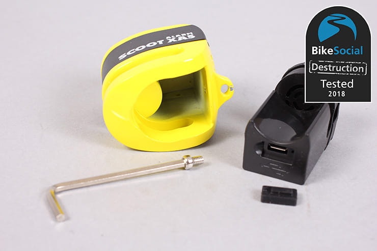 Oxford Scoot XA5 alarmed disc lock review