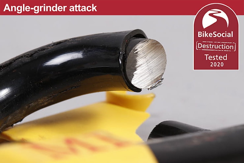 Full destruction test review of the Milenco Dundrod U-lock, which can be used to secure a chain or on its own as a disc lock. Is it worth the money?