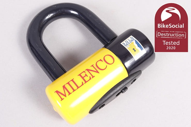 Full destruction test review of the Milenco Dundrod+ U-lock, which can be used to secure a chain or on its own as a disc lock. Is it worth the money?