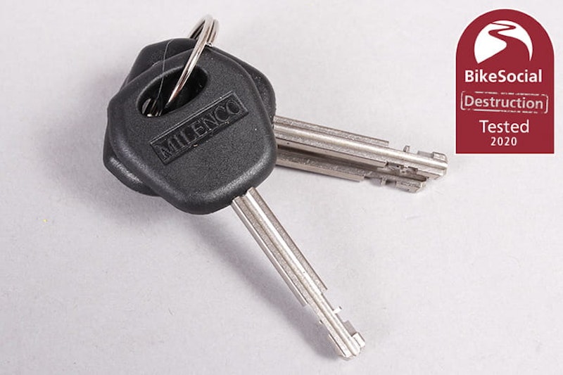 Full destruction test review of the Milenco Dundrod+ U-lock, which can be used to secure a chain or on its own as a disc lock. Is it worth the money?