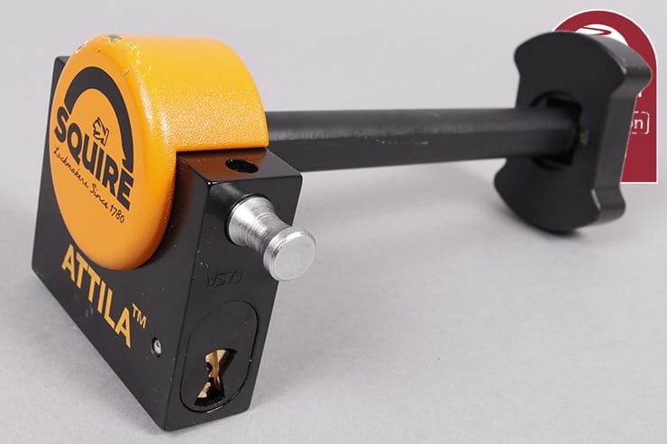 The Squire Attila is a unique design of motorcycle disc lock, but it’s also one of the most expensive. Does that make it the best? Full destruction review