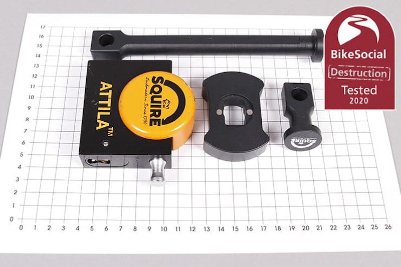 The Squire Attila is a unique design of motorcycle disc lock, but it’s also one of the most expensive. Does that make it the best? Full destruction review