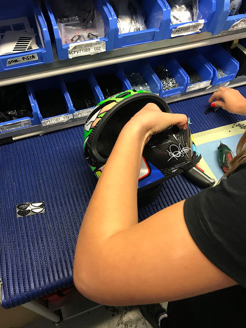 How is Valentino Rossi’s AGV made? |BikeSocial