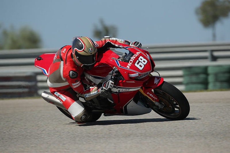 Riding Honda