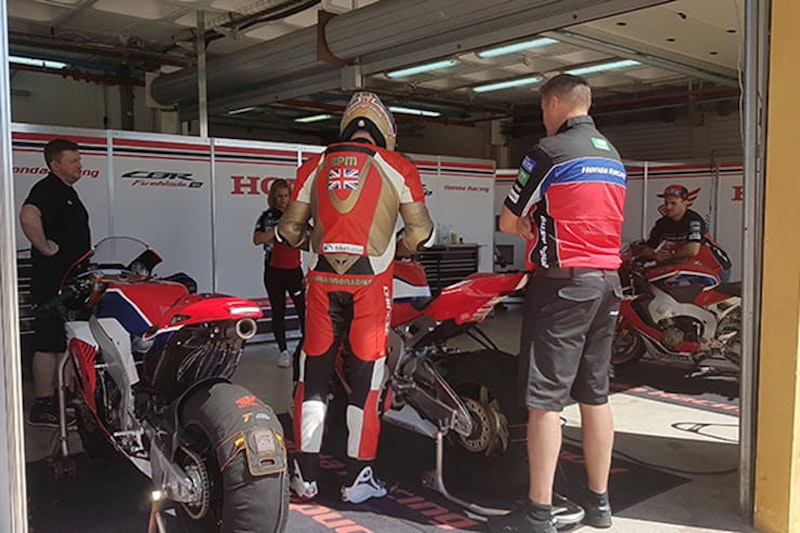Riding Honda