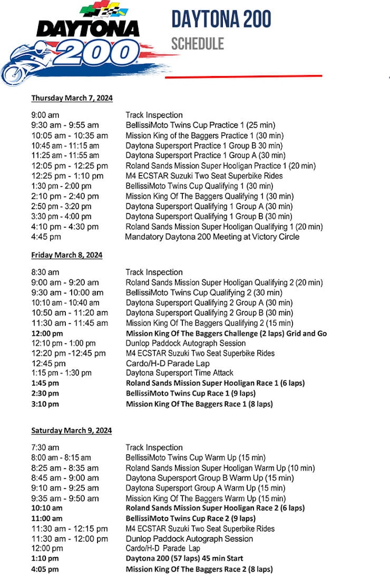 A complete guide to the Daytona 200