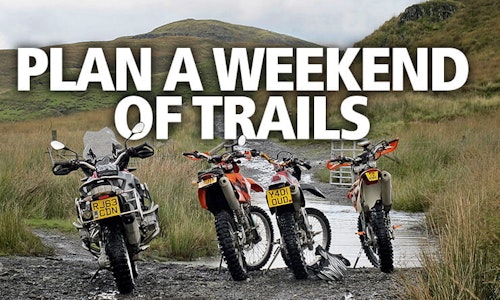 How to plan a weekend of off-road motorcycle trail riding
