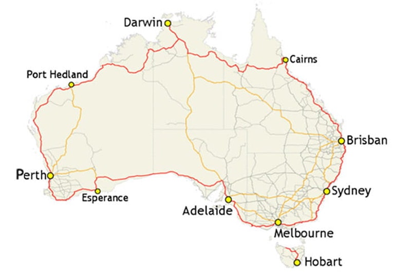 Around the world lap record holder, Nick Sanders, choses his favourite ten roads to ride on and there’s Google Maps links too