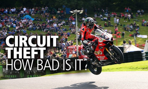 How many motorcycles get stolen from racetracks?