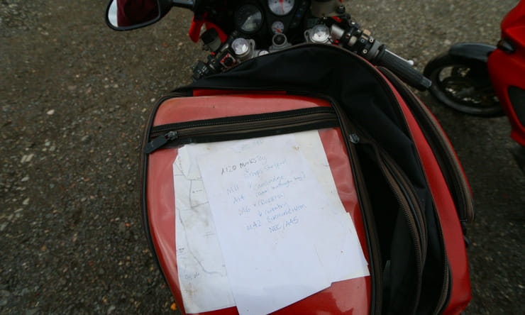 Honda VTR1000 FireStorm: 20th Anniversary Owners’ Meet  route guide