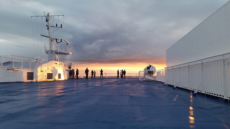 Taking the ferry from Denmark to Iceland