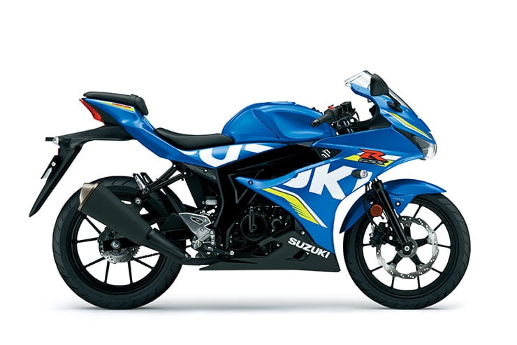 GSX-R125 available in Triton Blue