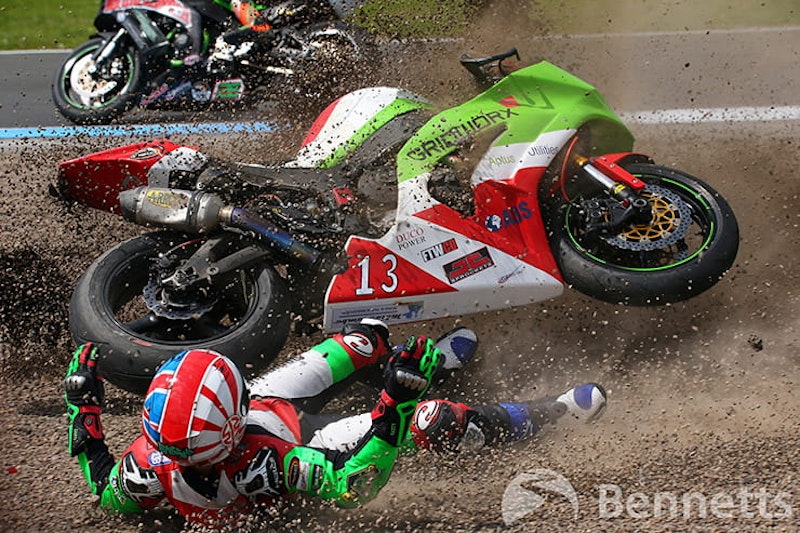 We sat down with renowned Bennetts BSB photographer, Tim Keeton, to take a look back at over 100 crashes he has caught on film over the years.