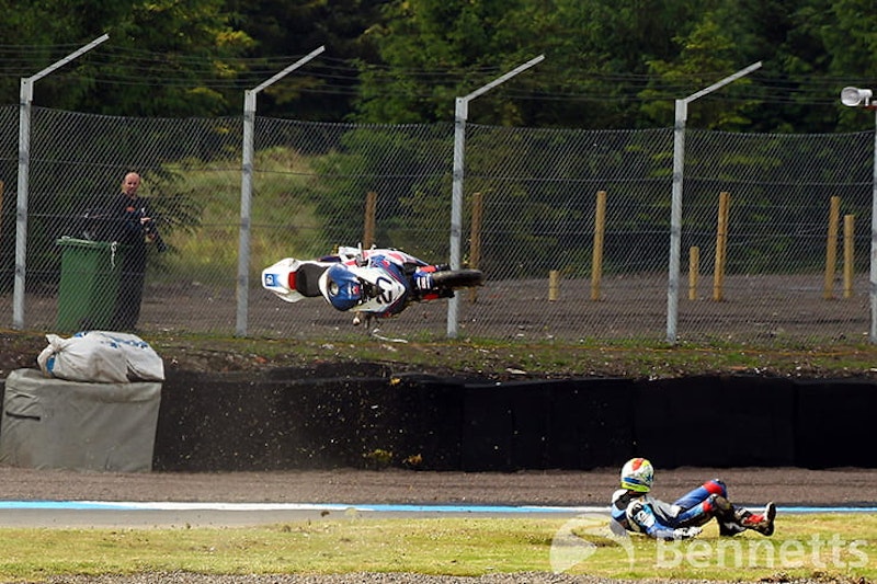 We sat down with renowned Bennetts BSB photographer, Tim Keeton, to take a look back at over 100 crashes he has caught on film over the years.