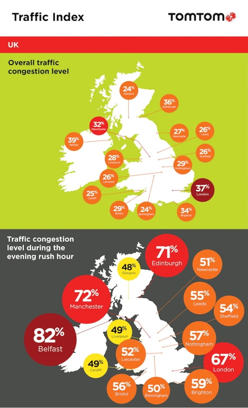 Infographic shows which cities are worst affected