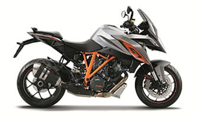 KTM Super Duke GT is available in two colours: grey or orange