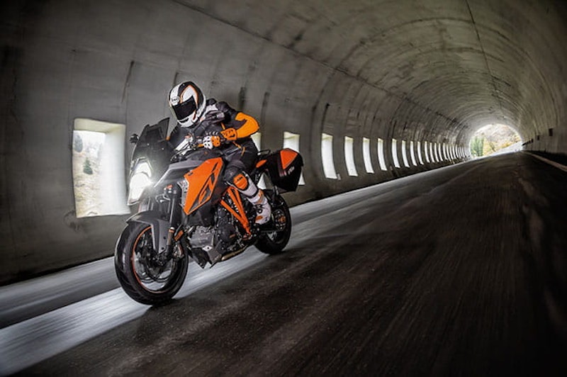 The longer rear subframe includes mounts for the optional pannier system