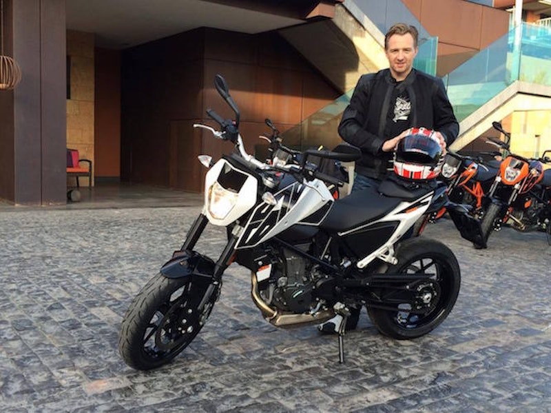 Michael Mann with the KTM 690