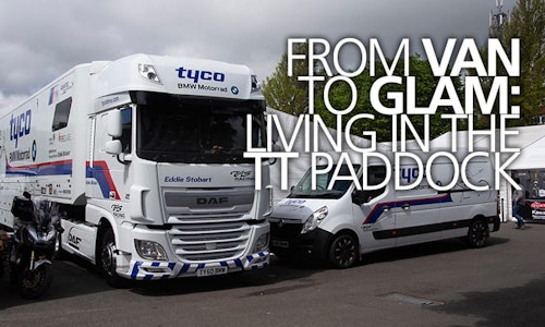 Living in the TT paddock - from man-in-a-van to motorhome glam