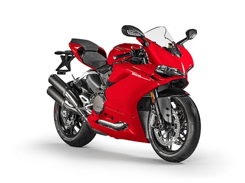 New 959 Panigale is available in either red or white, and there's a price difference