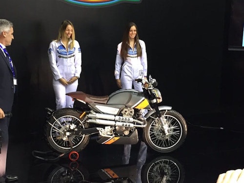 Mondial return with new retro bike