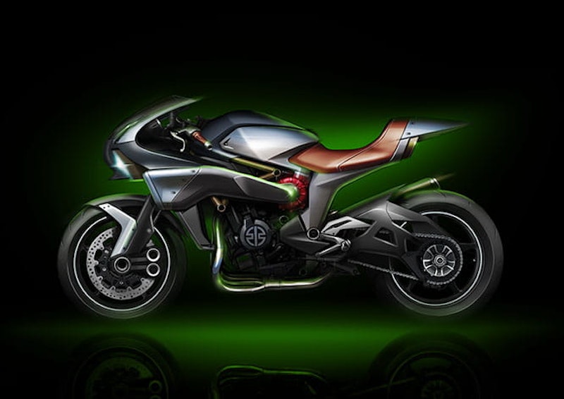 Kawasaki showed the Spirit Charger at the Tokyo Show last month